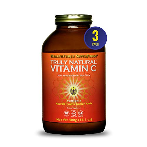 HealthForce SuperFoods Truly Natural Vitamin C - 400 g - Pack of 3