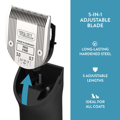 WAHL Professional Animal 5-in-1 Pro Blade for Wahl's Arco, Bravura, Chromado, Creativa, Figura, and Motion Pet, Dog, and Horse Clippers (41884-7190)