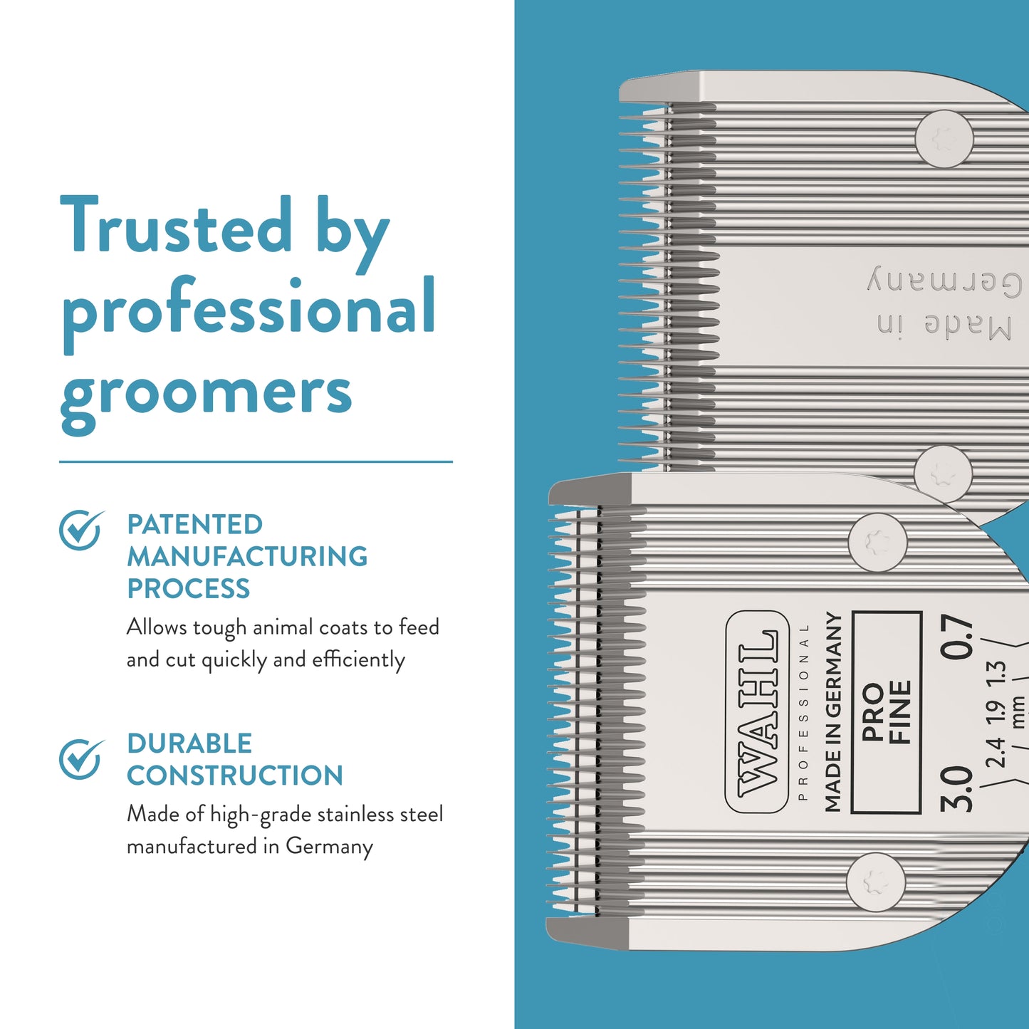 WAHL Professional Animal 5-in-1 Pro Blade for Wahl's Arco, Bravura, Chromado, Creativa, Figura, and Motion Pet, Dog, and Horse Clippers (41884-7190)
