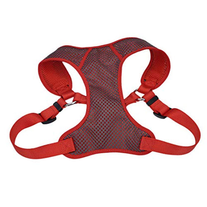 Coastal - Comfort Soft - Sport Wrap Adjustable Dog Harness, Grey with Red, 1" x 28"-36"