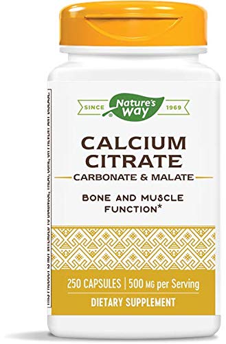 Nature's Way Calcium Citrate Complex, 500 mg per serving, 250 Capsules