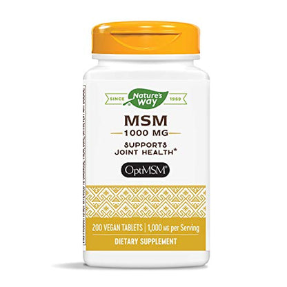 Nature's Way MSM 1000mg, 200 Tablets