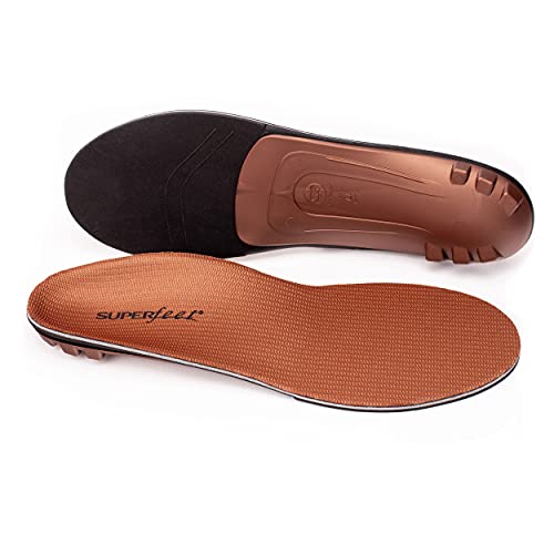 Superfeet COPPER - Cushioning Memory Foam Arch Support Insole - 7.5-9 Men / 8.5-10 Women