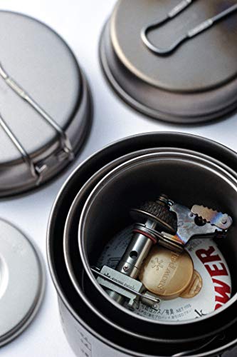 Snow Peak LiteMax Titanium Stove - An Ultralight Titanium Backpacking Stove - 4.9 x 3.1 in
