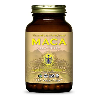 HealthForce SuperFoods Gelatinized Maca - 120 VeganCaps