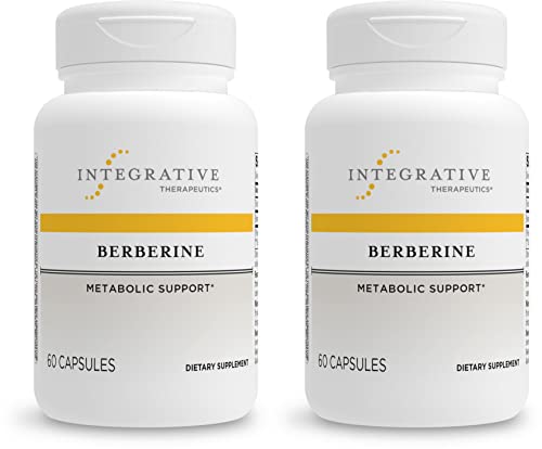 Integrative Therapeutics Berberine - Metabolic Support Supplement with Berberine HCl* - for Men and Women - Gluten Free and Vegan - 60 500 mg Capsules - 2 Pack