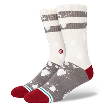 Stance Ishod Custom Crew Socks (Medium, Off White)