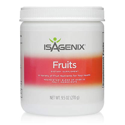 Isagenix Fruits Phytonutrient Drink Mix with Eleuthero Root, Apple, Peach, and More to Complement Diet 270 Grams (30 Servings)