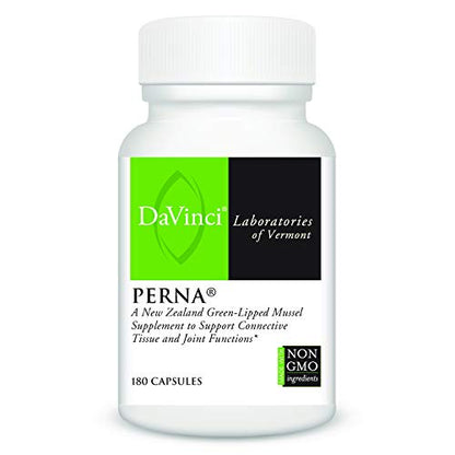 DaVinci Labs Perna - Helps Support Joint Health with New Zealand Green Mussel, a Source of Omega-3, 6, 9 Fatty Acids, Glucosamine & Chondroitin - 180 Capsules (90 Servings)