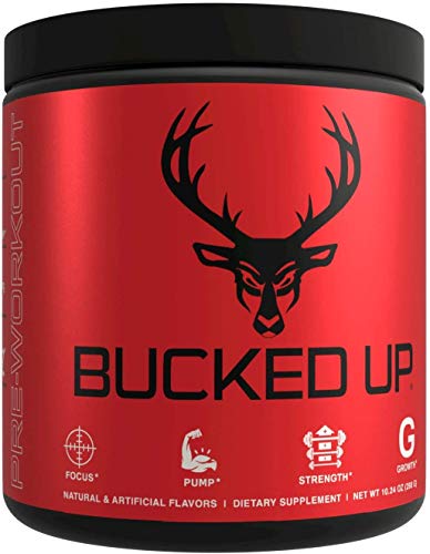 Bucked Up Pre Workout 6 Grams Citrulline, 2 Grams Beta Alanine, and 3 Other Registered trademarked Ingredients (Grape)