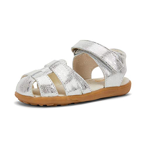See Kai Run, Kaisa Sandals for Kids, Silver, 10.5 M US Little Kid