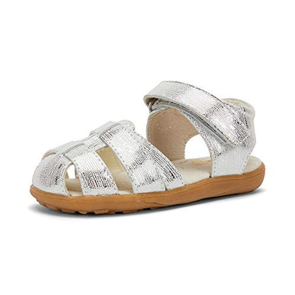 See Kai Run, Kaisa Sandals for Kids, Silver, 9.5 M US Toddler