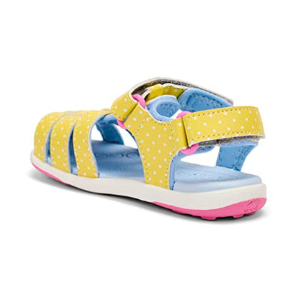 See Kai Run - Paley II Fisherman Sandal for Little Kids, Yellow/Blue, 12
