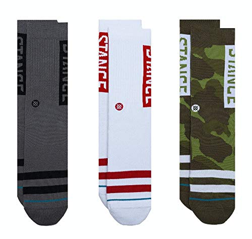 Stance Crew The OG Socks [3 Pack] (Small, Camo)