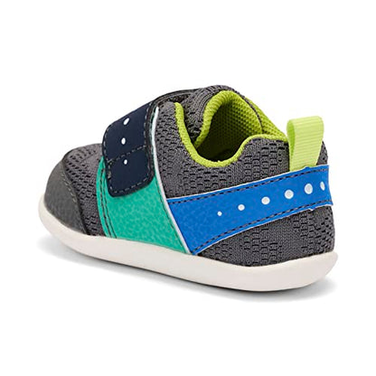 See Kai Run - Ryder II First Walker Shoe for Infants, Gray/Multi, 5