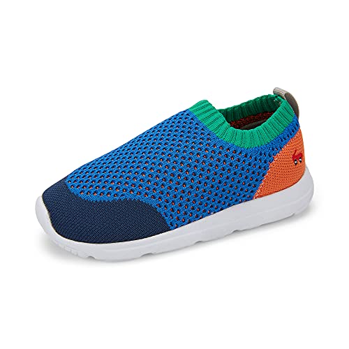 See Kai Run, Ryder Knit FlexiRun Slip-On Shoes for Kids, Blue/Multi, 4