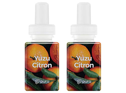 Pura - Fragrance for Smart Home Air Diffusers - Room Freshener - Aromatherapy Scents for Bedrooms & Living Rooms - Odor Eliminator - 2 Pack - Yuzu Citron