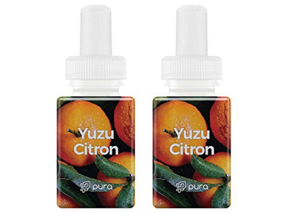 Pura - Fragrance for Smart Home Air Diffusers - Room Freshener - Aromatherapy Scents for Bedrooms & Living Rooms - Odor Eliminator - 2 Pack - Yuzu Citron