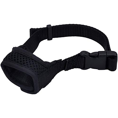 Coastal - Best Fit - Adjustable Comfort Dog Muzzle, Black, 6.5" - 9" (Medium)