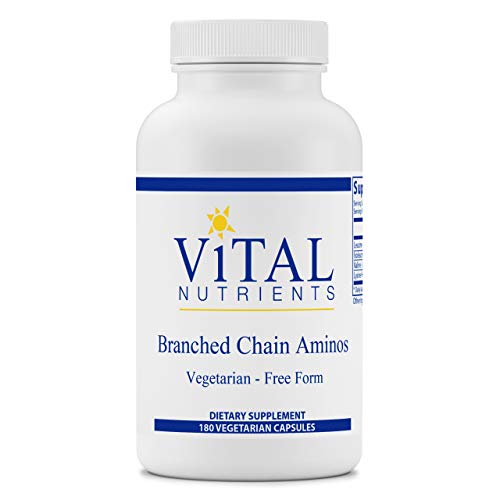 Vital Nutrients - Branched Chain Aminos - Blend of L-Leucine, L-Isoleucine, L-Valine, and L-Lysine HCl Amino Acids - 180 Vegetarian Capsules per Bottle