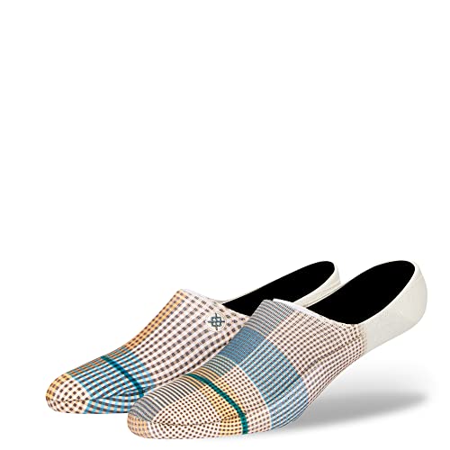 Stance Tartan No Show Socks (Medium, Teal)