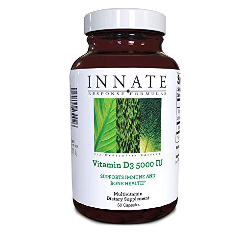 INNATE Response Formulas, Vitamin D3 5000 IU (125 mcg) Multivitamin Supplement, Vegetarian, 60 Capsules (60 Servings)