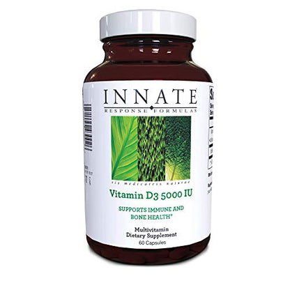 INNATE Response Formulas, Vitamin D3 5000 IU (125 mcg) Multivitamin Supplement, Vegetarian, 60 Capsules (60 Servings)