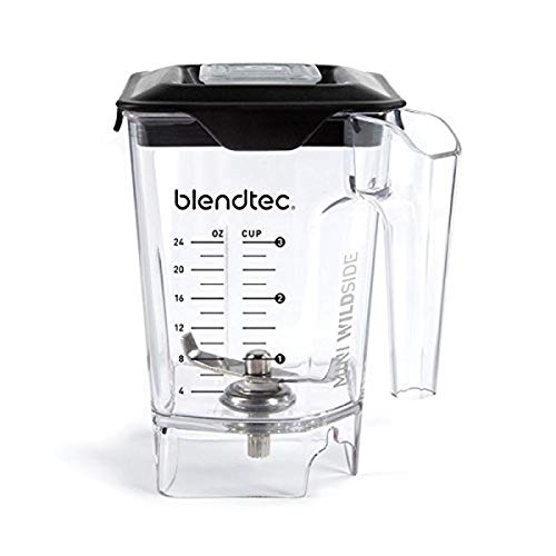Blendtec Mini WildSide (46 oz), Five Sided, Personalized Blender Jar Vented Latching Lid, BPA-free, Clear