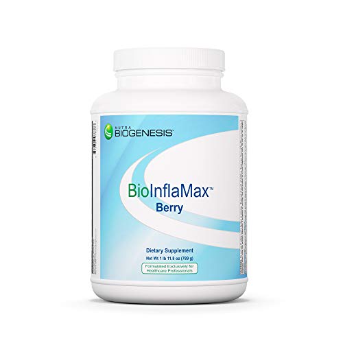 Nutra Biogenesis - BioInflaMax Berry Powder - Pea, Chlorella & Rice Protein Plus Multivitamin/Minerals, White Willow Bark & Proteolytic Enzymes - Gluten Free - 1.7 Pounds