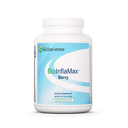 Nutra Biogenesis - BioInflaMax Berry Powder - Pea, Chlorella & Rice Protein Plus Multivitamin/Minerals, White Willow Bark & Proteolytic Enzymes - Gluten Free - 1.7 Pounds