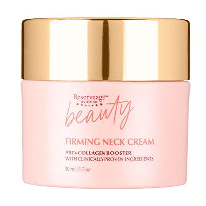 Reserveage Beauty, Firming Neck Cream with Pro-Collagen Booster, Tights, Smooths and Moisturizes with Measurable Results, 1.7 oz