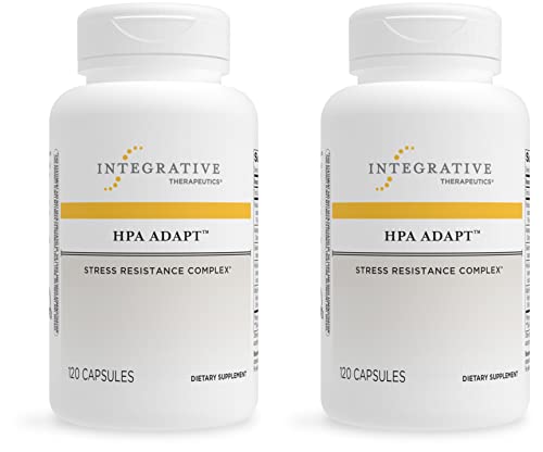 Integrative Therapeutics HPA Adapt - Supports Healthy Stress Response* - with Ashwagandha, Maca, Holy Basil & Rhodiola - Gluten Free - Soy Free - 120 Vegan Capsules - 2 Pack