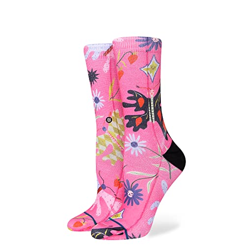 Stance Strawberry Patch Crew Socks (Medium, Pink)