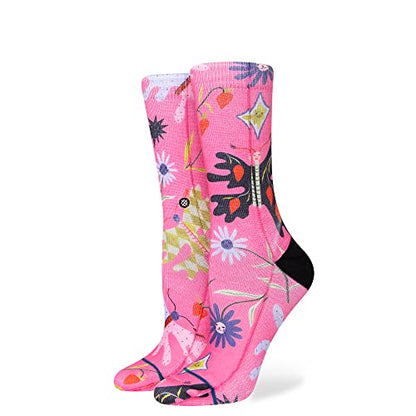 Stance Strawberry Patch Crew Socks (Medium, Pink)