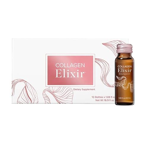 Isagenix Collagen Elixir - Collagen Drink with Marine Collagen Peptides - Liquid Collagen Shot to Support a Youthful Appearance with Vitamin C, Zinc & Biotin - 50 mL
