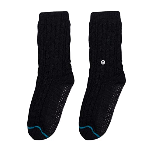 Stance Rowan Slipper Crew Socks (Large, Black)