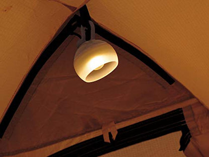 Snow Peak Hozuki Mini Lantern - Compact, Bright, Versatile Camping Light - 1.9 oz - Moss