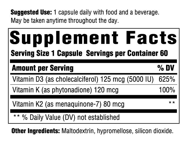 INNATE Response Formulas, Vitamin D3 5000 IU (125 mcg) Multivitamin Supplement, Vegetarian, 60 Capsules (60 Servings)