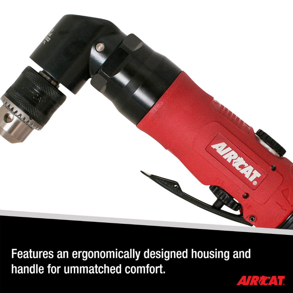 AirCAT 4337 3/8" Reversible Angle Drill 1,600 RPM