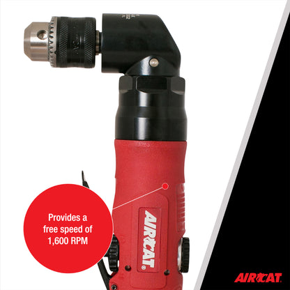 AirCAT 4337 3/8" Reversible Angle Drill 1,600 RPM