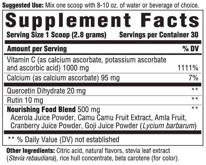 INNATE Response Formulas, C Complete Powder, Antioxidant Vitamin C Supplement, Vegetarian, 2.9 oz (30 servings)
