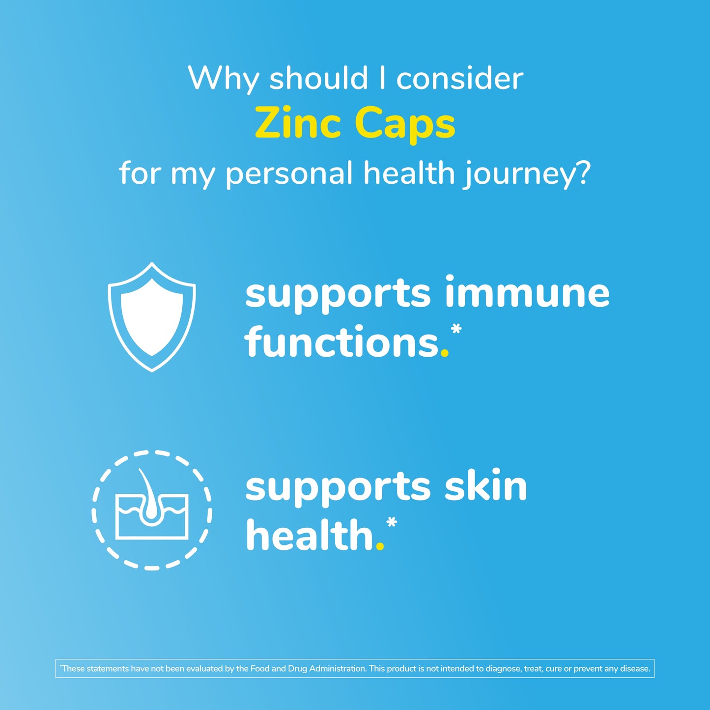 Twinlab Zinc Caps - Immune Support Supplement with Zinc Picolinate & Zinc Gluconate - Pure Zinc Supplement for Immune Defense, Healthy Skin - Zinc 30mg, 100 Capsules (Pack of 2)