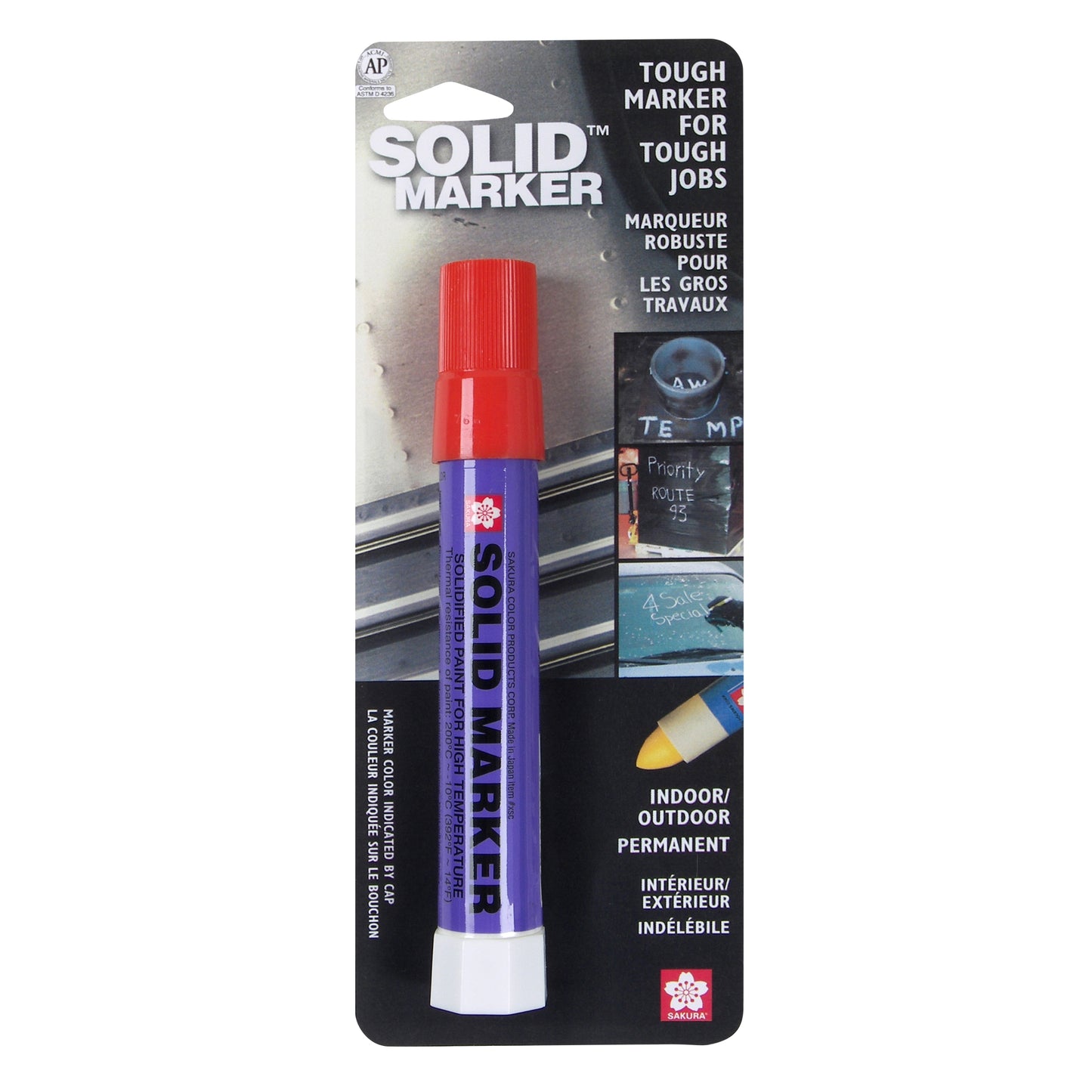 SAKURA - 46583 Sakura Solidified Paint Solid Marker, 14 to 392 Degrees F, Red