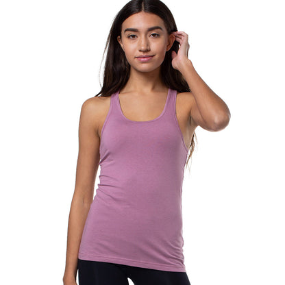 Cariloha Bamboo Racerback Tank - Workout Tank Top for Women - X-Small - Hibiscus Coral Heather