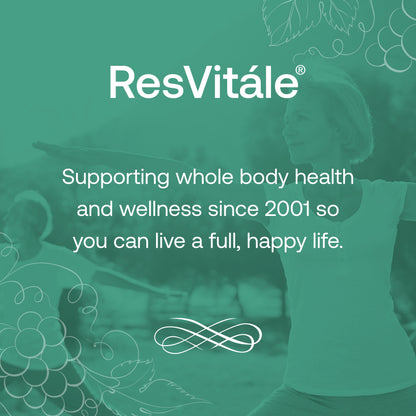 ResVitale Resveratrol 250mg - Anti Aging Antioxidants Supplement for Heart Health & Immune Support - Natural Trans Resveratrol Supplement with Grape Extract & Quercetin, 120 Veggie Caps