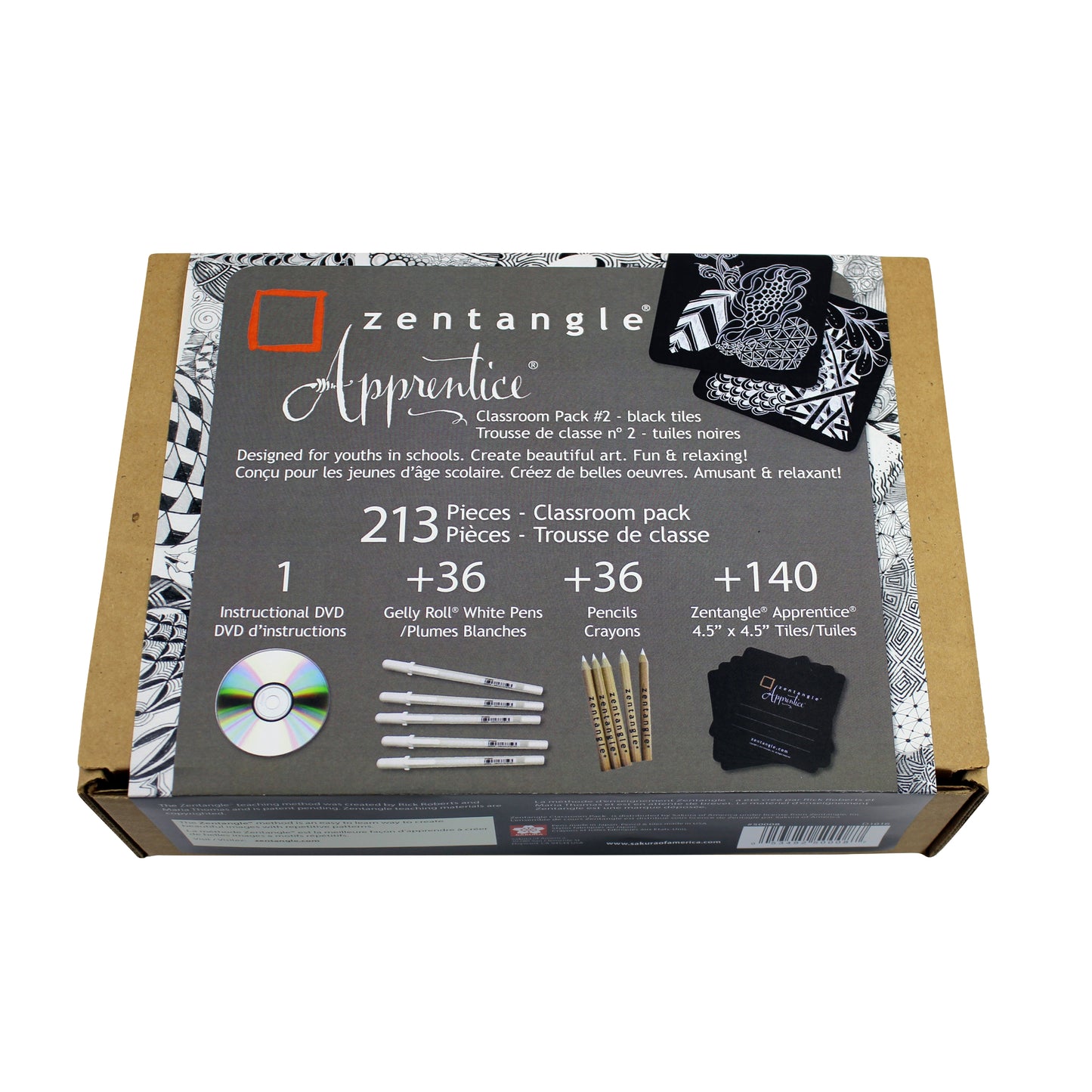 Sakura 50008 Zentangle Apprentice Classroom Pack #2 , Black