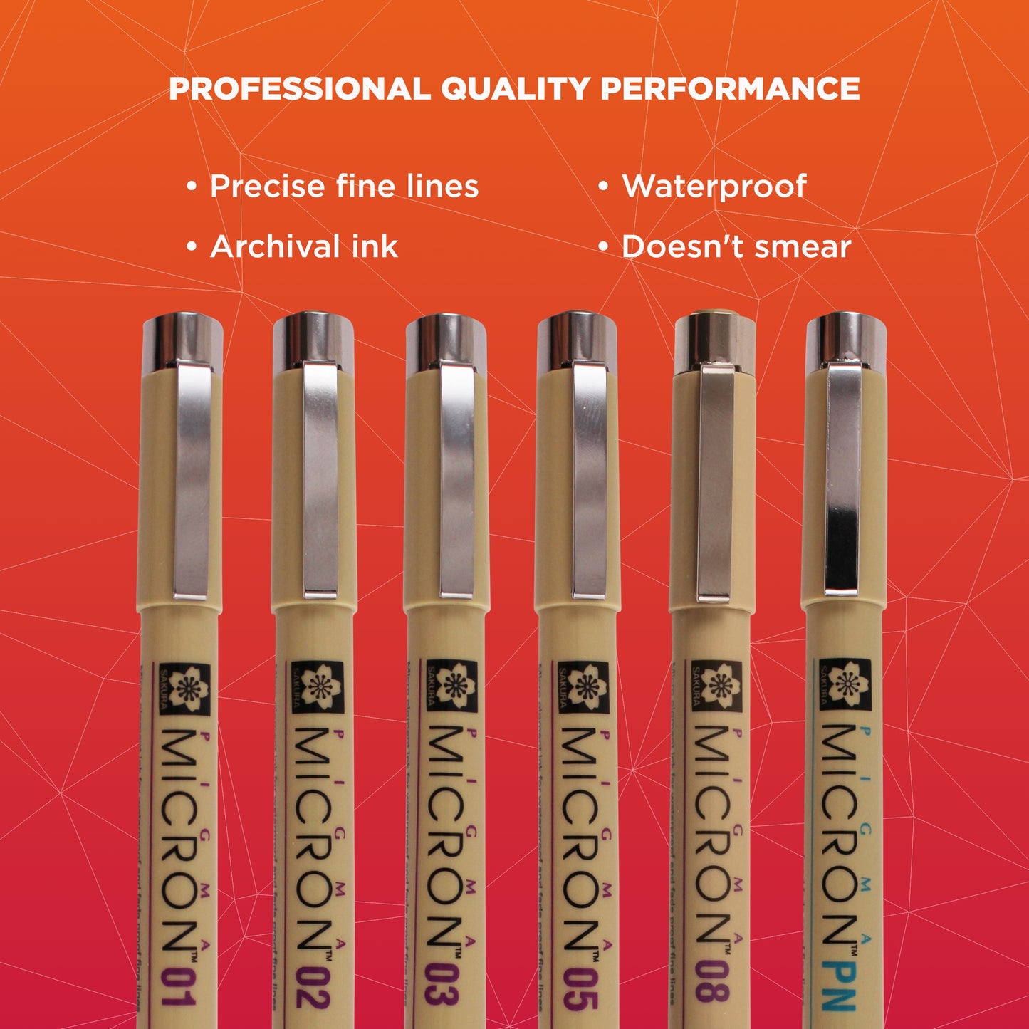 SAKURA Pigma Micron Black Ink Multi-tip Set, 72 Pen Count