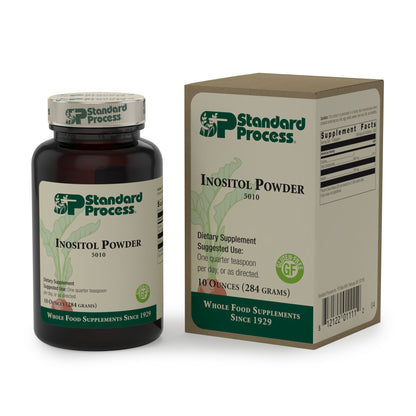 Standard Process Inositol Powder - Whole Food Nervous System Supplements, Heart Health and Liver Support with Inositol Powder - Vegetarian, Gluten Free - 10 Ounce Powder