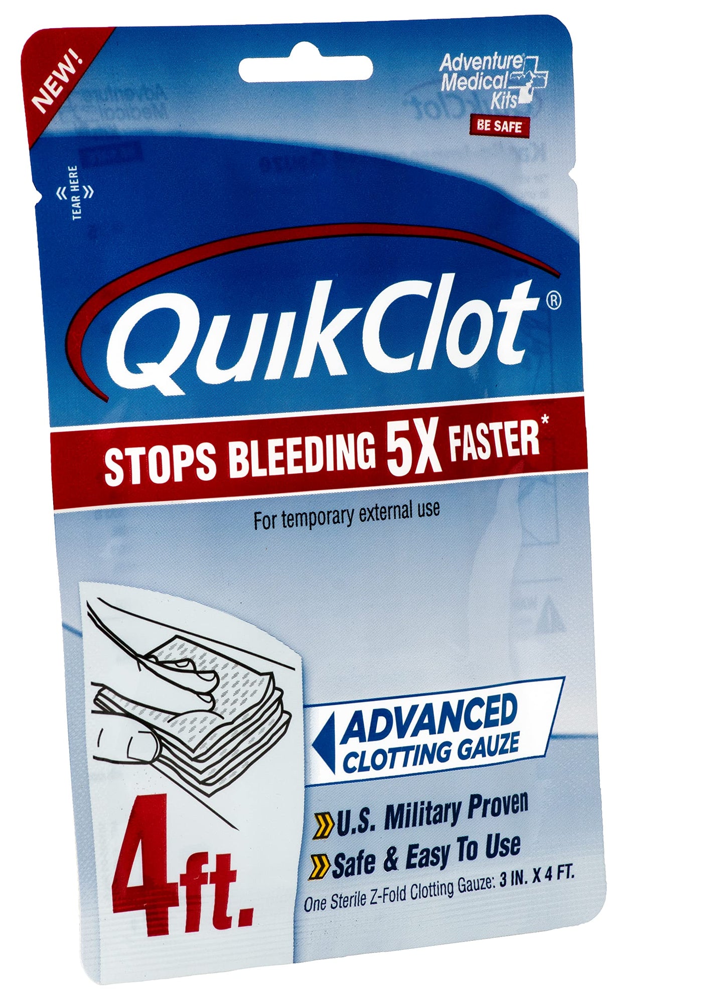 QuikClot Advanced Clotting Gauze - 3 x 48 in