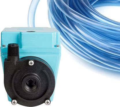 Little Giant 3E-12NR 115-Volt, 1/15 HP, 670 GPH Dual Purpose In-Line or Small Submersible, Oil-Filled Pump, 6-Ft. Cord, Blue, 503203